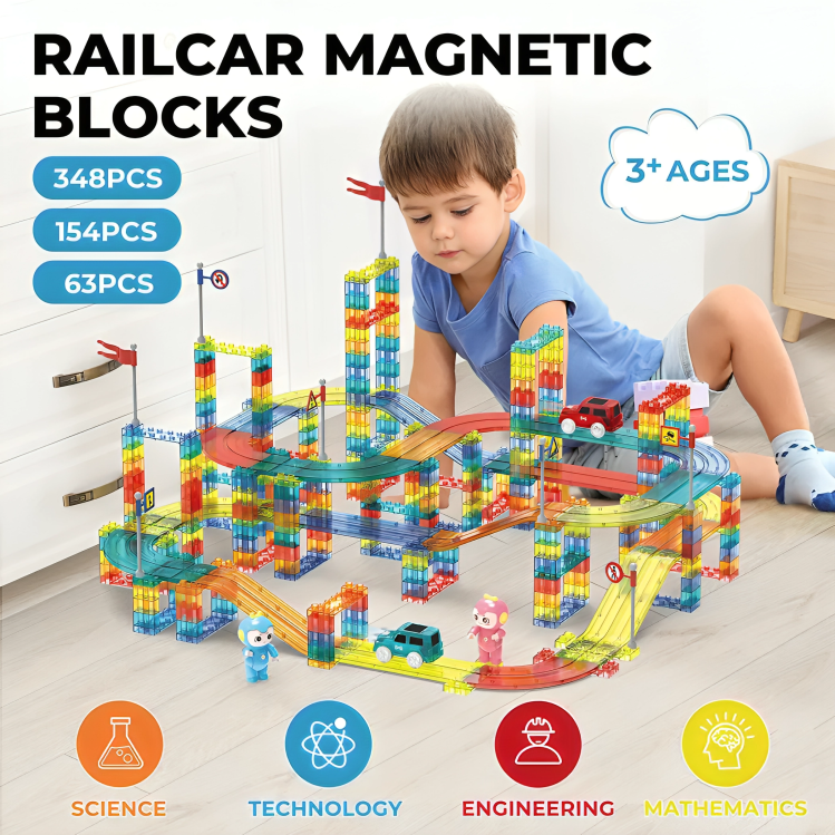 Railcar Magnetic Tile Set Sale! 40% OFF