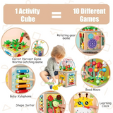 Wooden Activity Cube