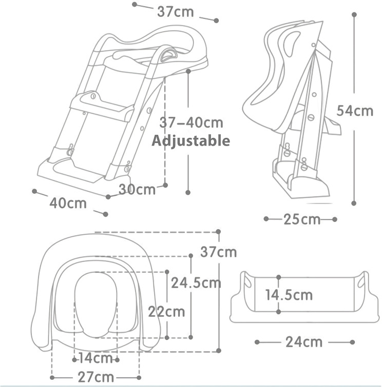 Potty Training Step Ladder Toilet Seat